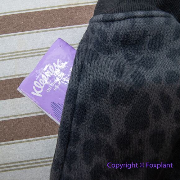 New! Victoria's Secret Cotton High-Rise Fleece Lace-Up Jogger Pants leopard,  XL - Picture 12 of 14